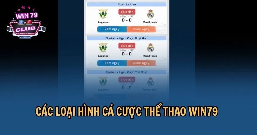 Đa dạng các sảnh cược cùng trận đấu mới nhất